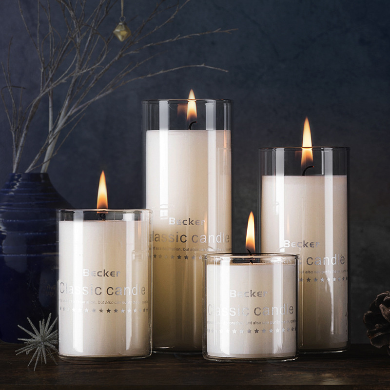 Candle Supplies Glass Jars - Simple Candle Cup Holder Transparent European