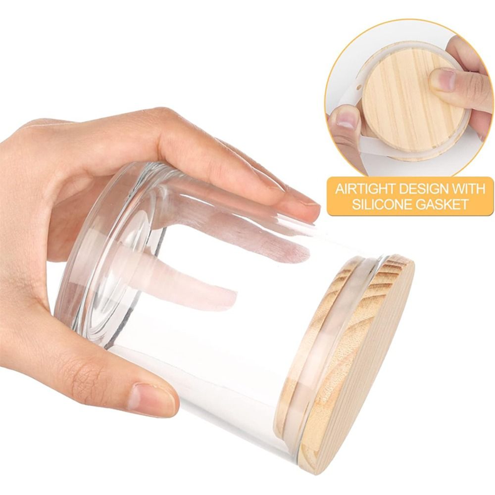 Candle Supplies Glass Jars - C9 Clear Glass Candle Jars Small