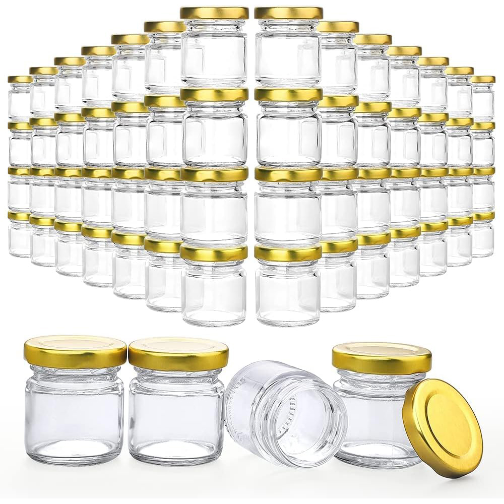 Candle Supplies Glass Jars - Small Glass Jars with Lids, 1.5
