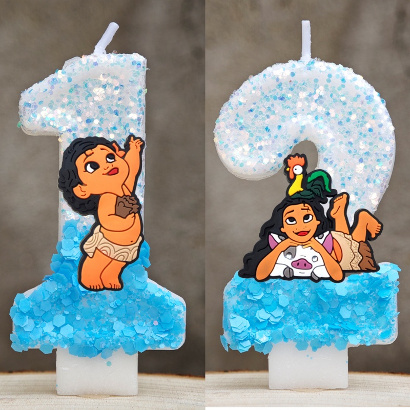 Candle Supply - Ocean Adventures Moana Candle Cartoon 0-9