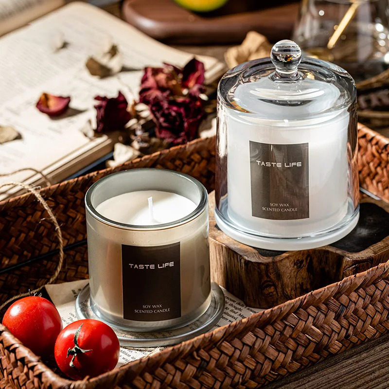 Candle Supplies Glass Jars - Lavender Scented Candles,Relaxing Aromatherapy Candle, Glass