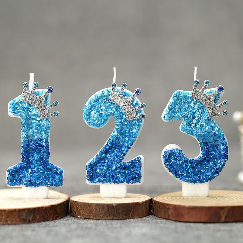 Creative Peacock Blue Crown Di - Candle Supply บทวิจารณ์และราคา