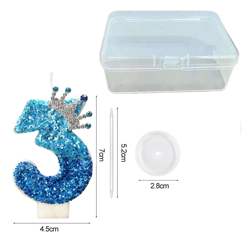 Creative Peacock Blue Crown Di - Candle Supply บทวิจารณ์และราคา