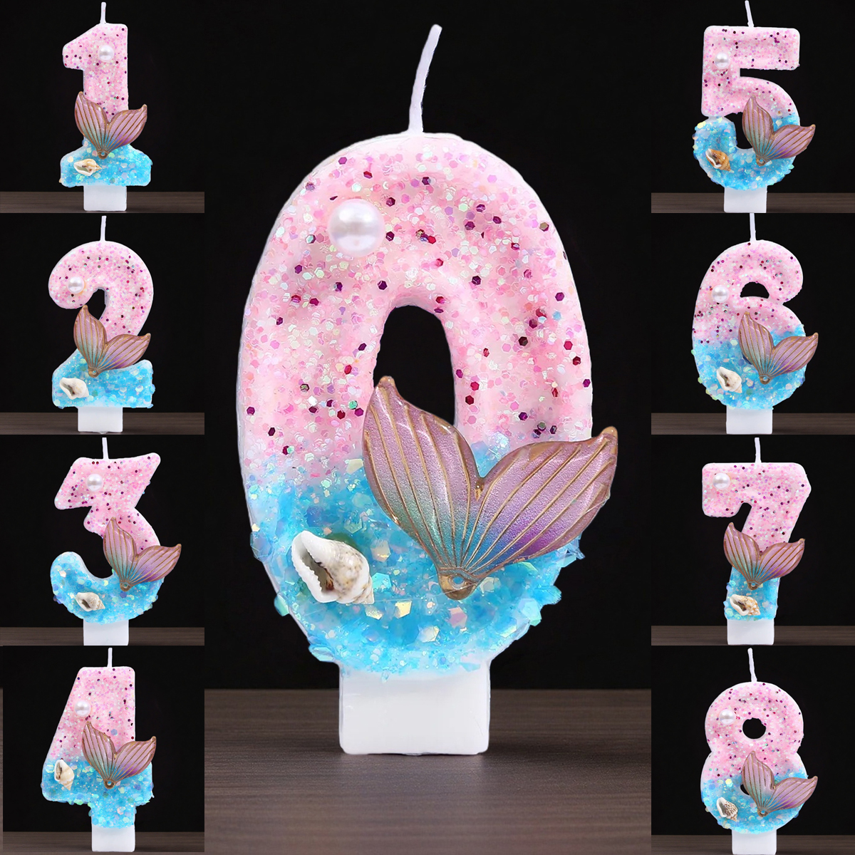 Gradient Blue Shell Pearl Crea - Candle Supply บทวิจารณ์และราคา