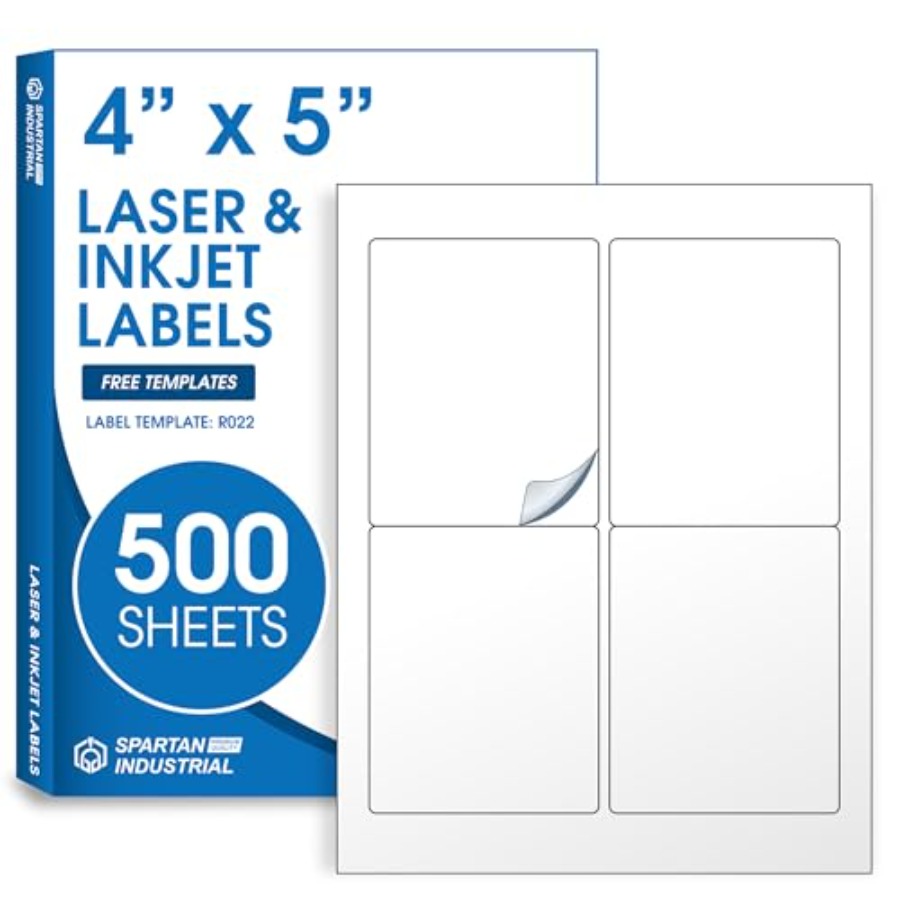 Matte White Printable Shipping - Sticker Label Template บทวิจารณ์และราคา