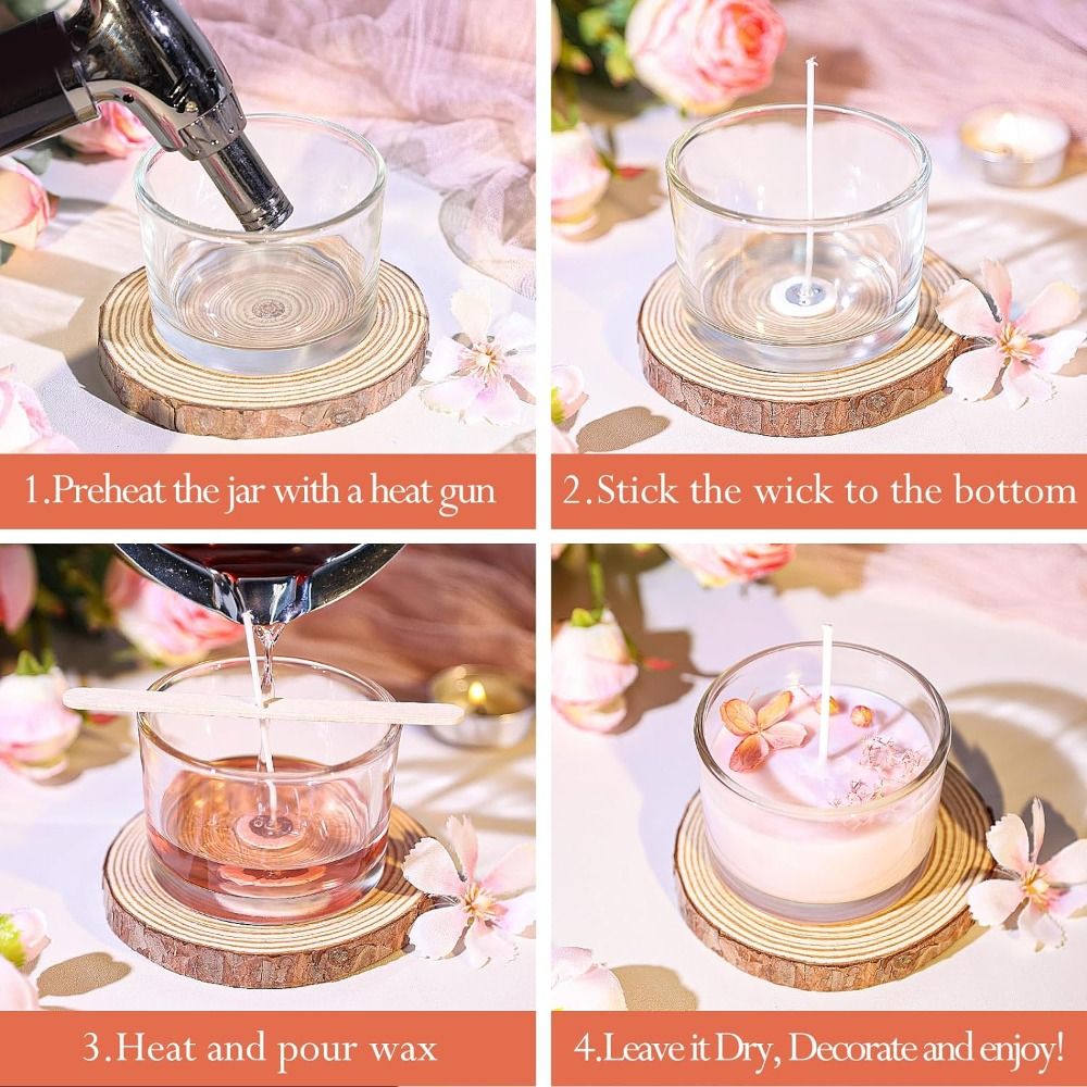 C9 Clear Glass Candle Jars Sma - Candle Supplies Glass Jars บทวิจารณ์และราคา