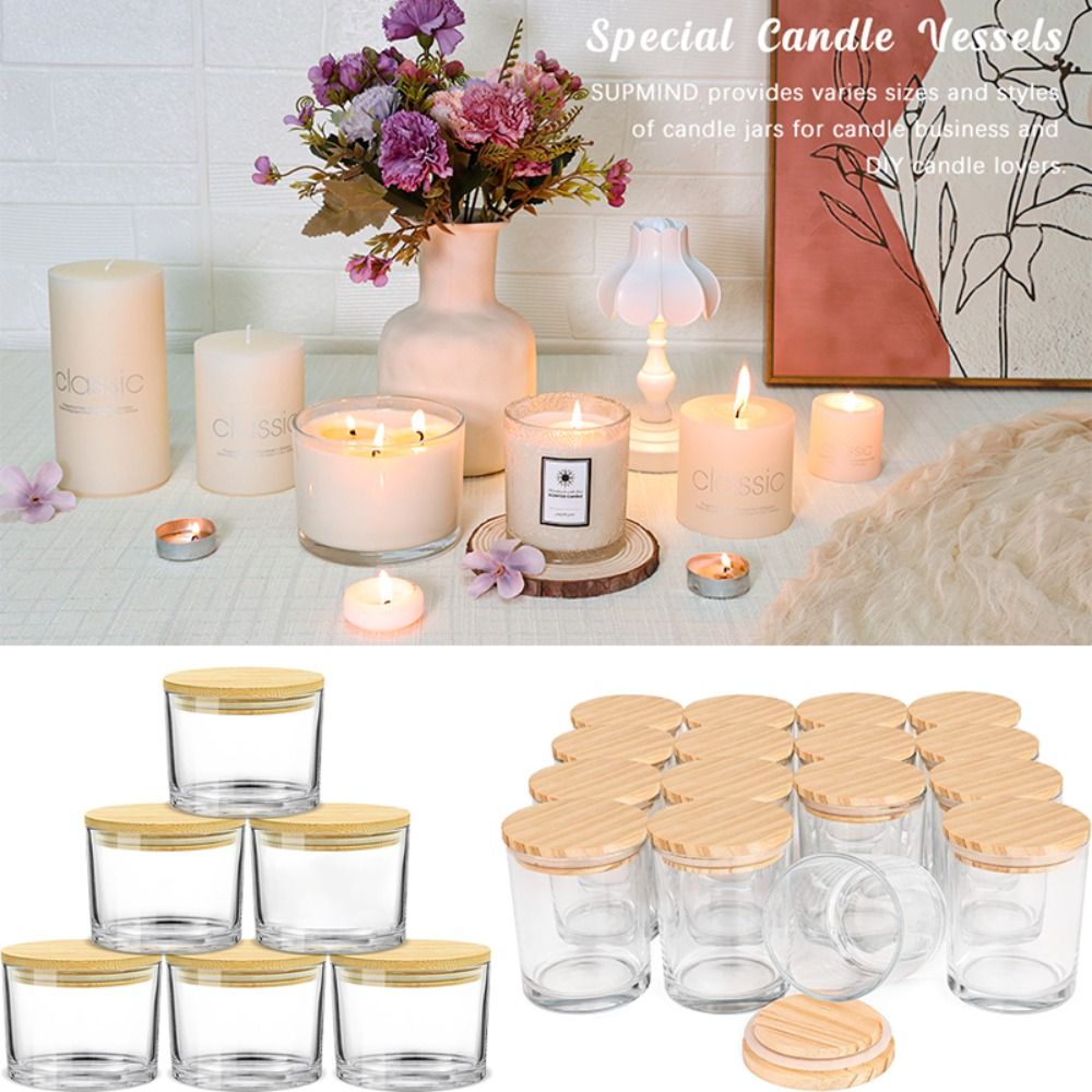 C9 Clear Glass Candle Jars Sma - Candle Supplies Glass Jars บทวิจารณ์และราคา