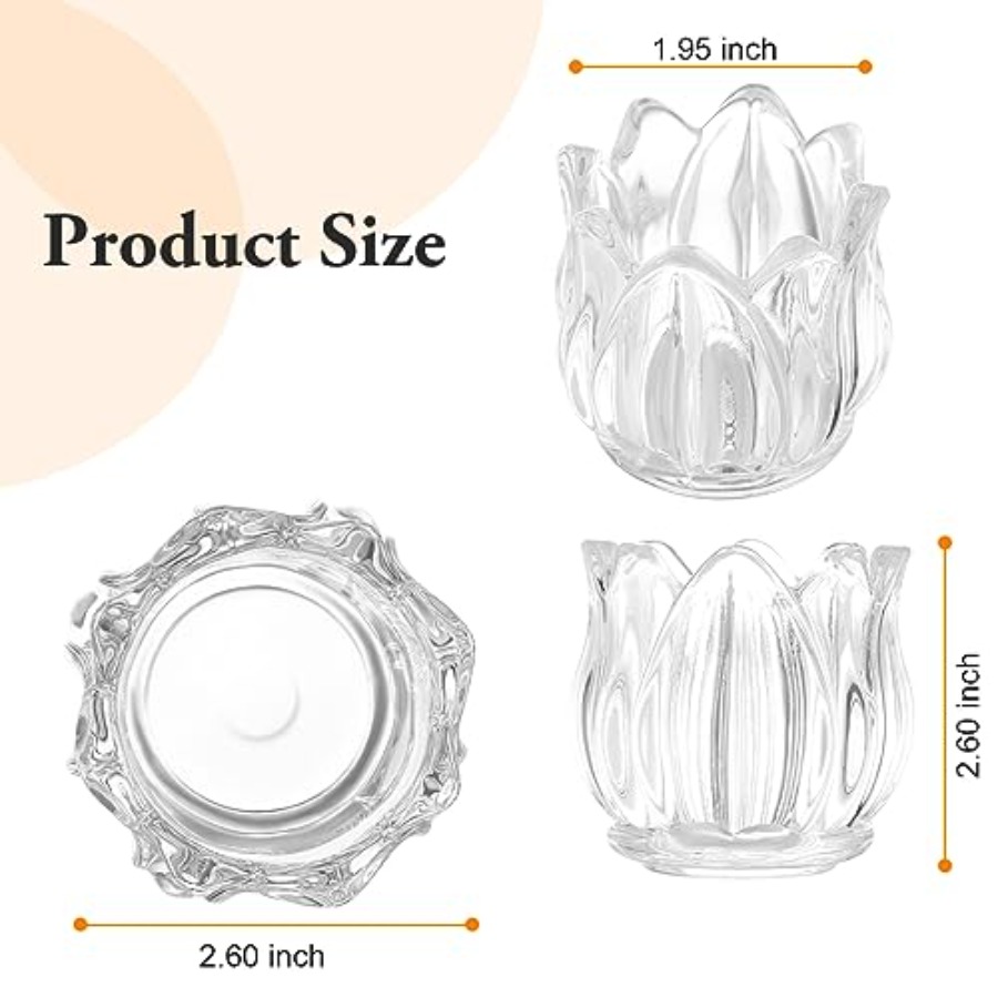 Pcs Votive Candle Holders Thic - Candle Supplies Glass Jars บทวิจารณ์และราคา