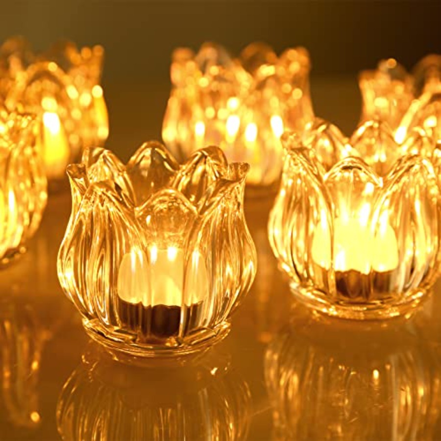 Pcs Votive Candle Holders Thic - Candle Supplies Glass Jars บทวิจารณ์และราคา