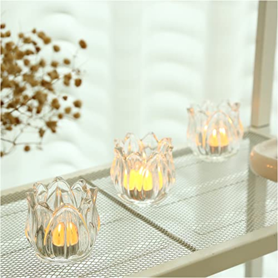 Pcs Votive Candle Holders Thic - Candle Supplies Glass Jars บทวิจารณ์และราคา