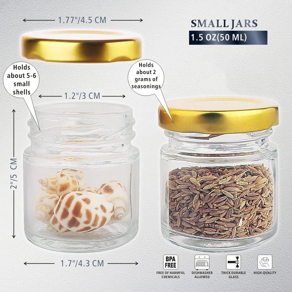 Small Glass Jars with Lids, 1. - Candle Supplies Glass Jars บทวิจารณ์และราคา