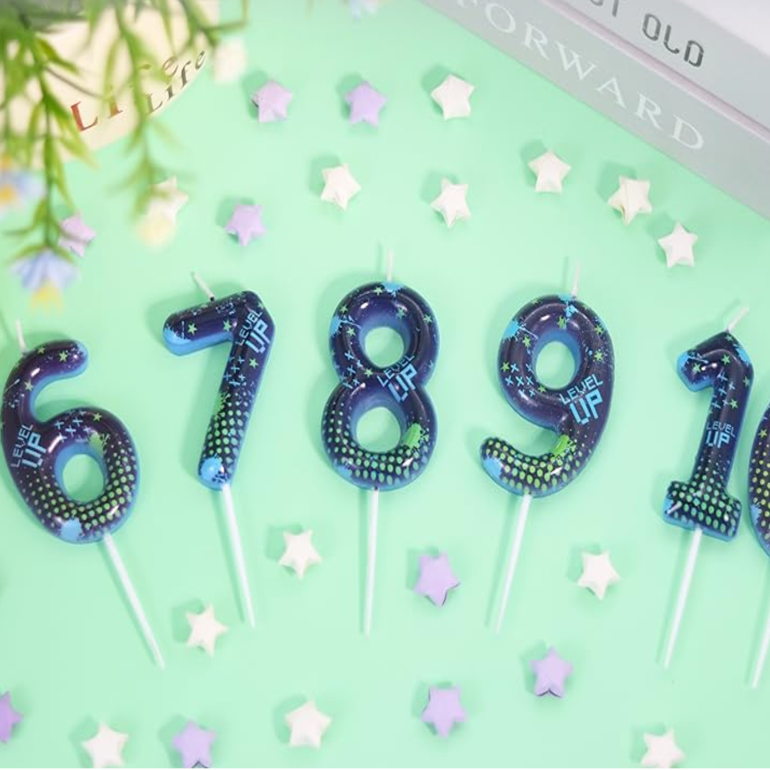 Blue Game Boy 0-9 Birthday Can - Candle Supply บทวิจารณ์และราคา