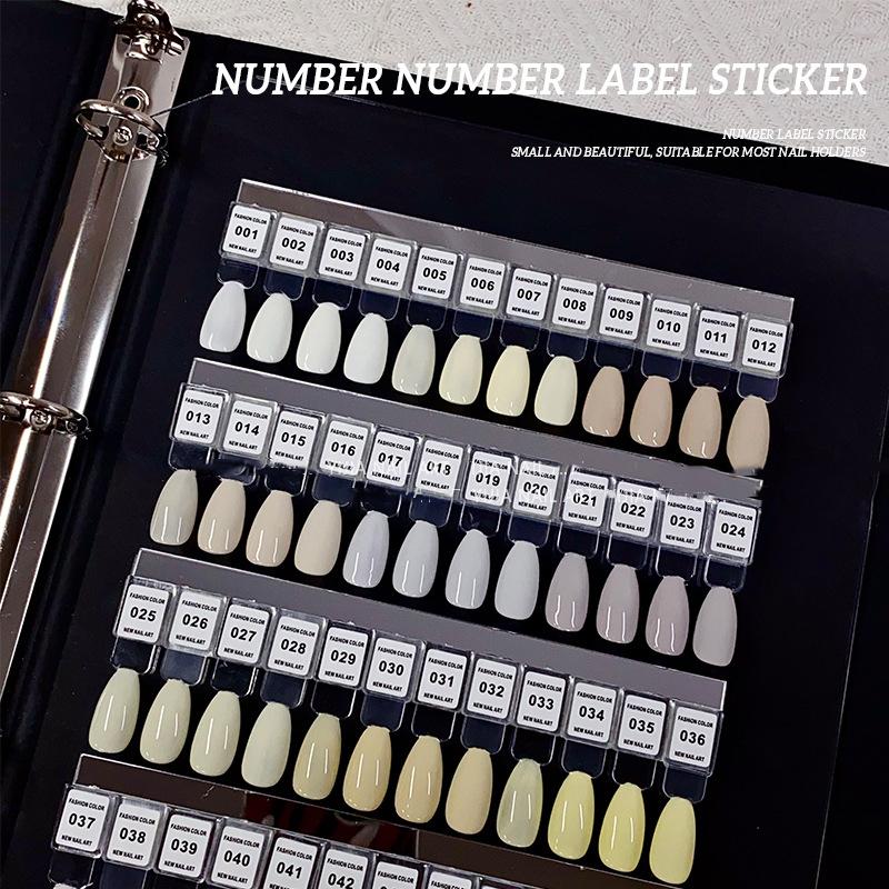 NO.1-240 Nail Polish Number St - Sticker Label Template บทวิจารณ์และราคา