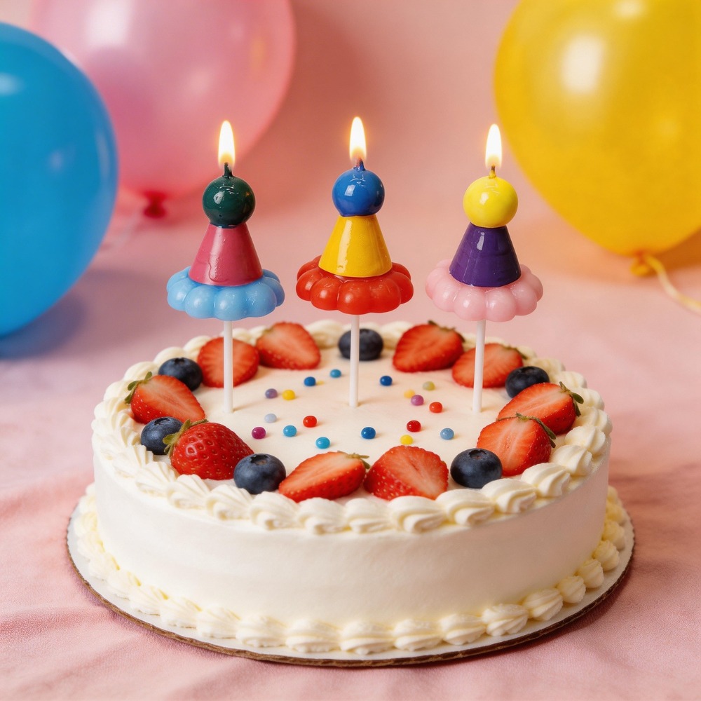 3PCS Party Hat Birthday Candle - Candle Supply บทวิจารณ์และราคา