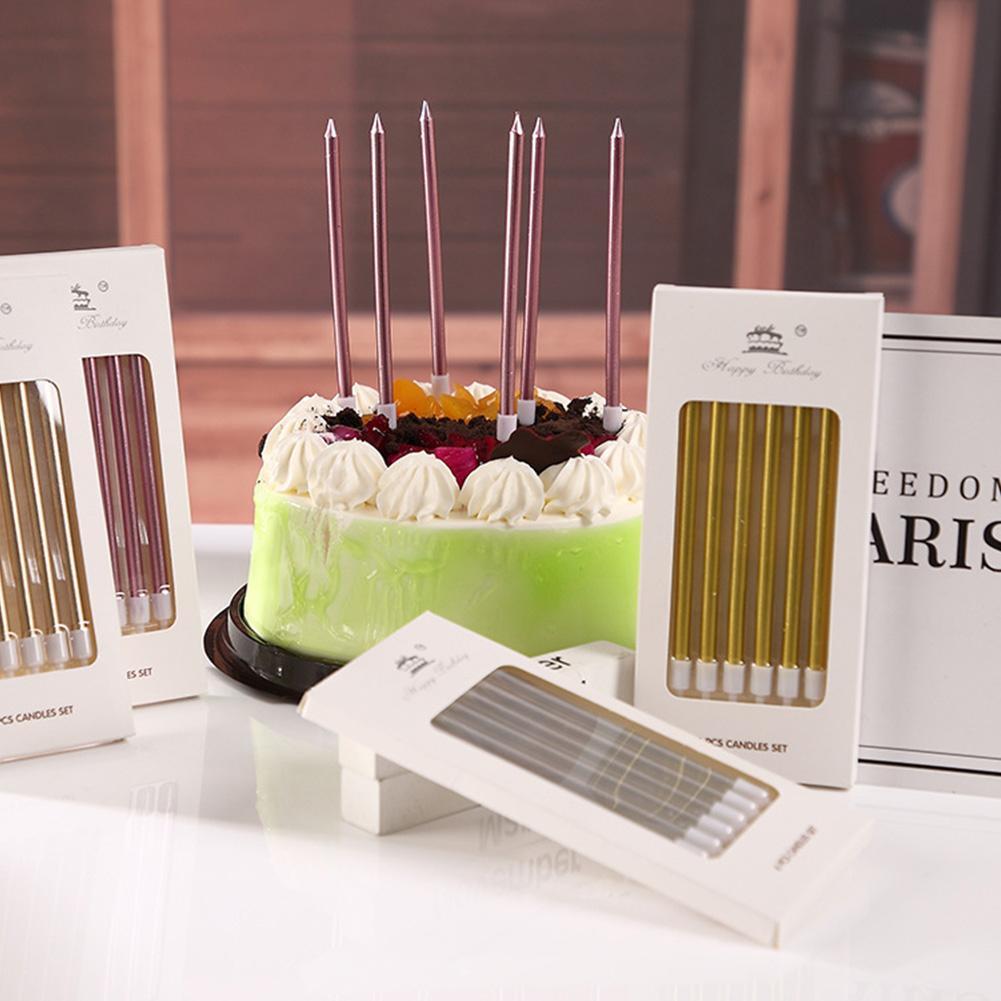 6/18pcs Metal Gold Silver Birt - Candle Supply บทวิจารณ์และราคา