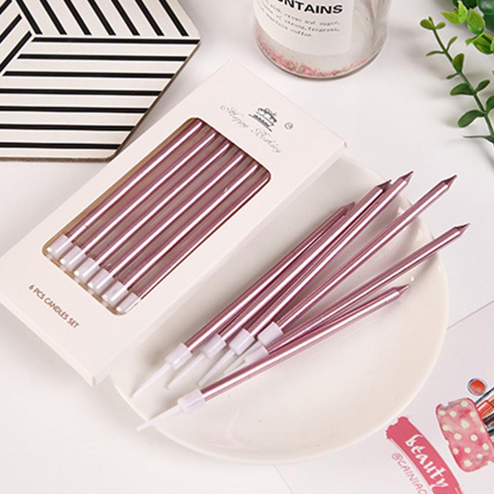 6/18pcs Metal Gold Silver Birt - Candle Supply บทวิจารณ์และราคา