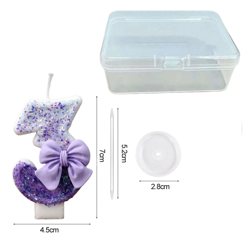 Creative Glitter Gradual Purpl - Candle Supply บทวิจารณ์และราคา