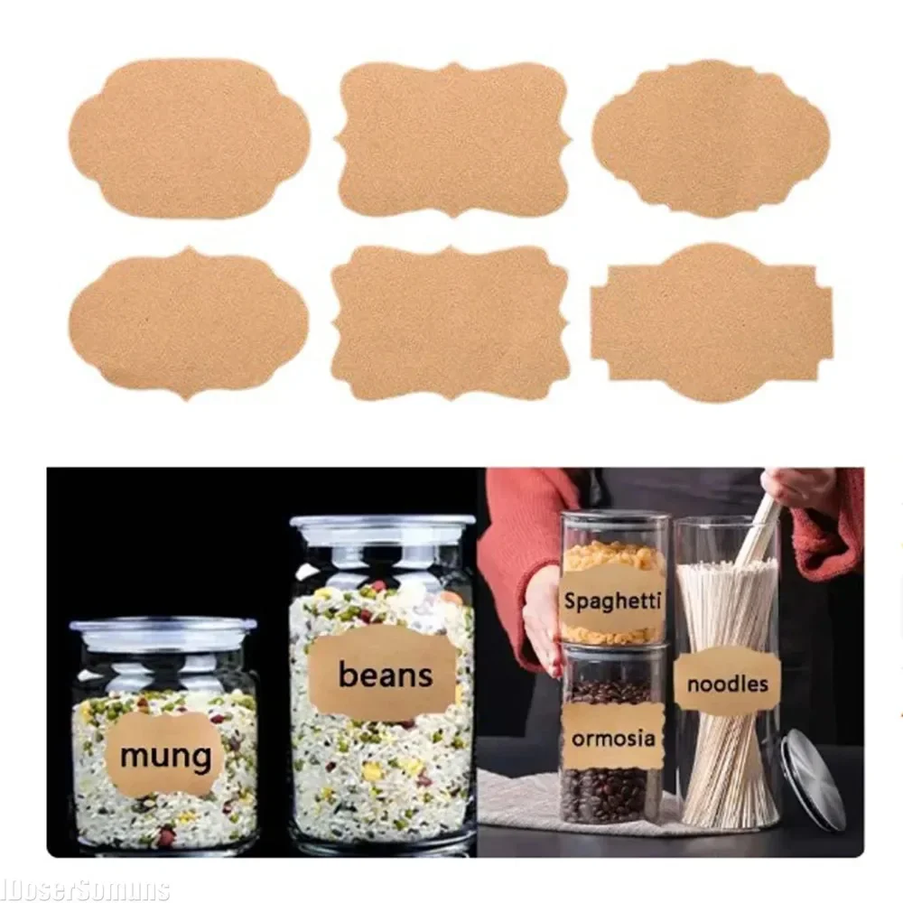 Kraft Stickers Paper Labels Bl - Candle Supplies Glass Jars บทวิจารณ์และราคา