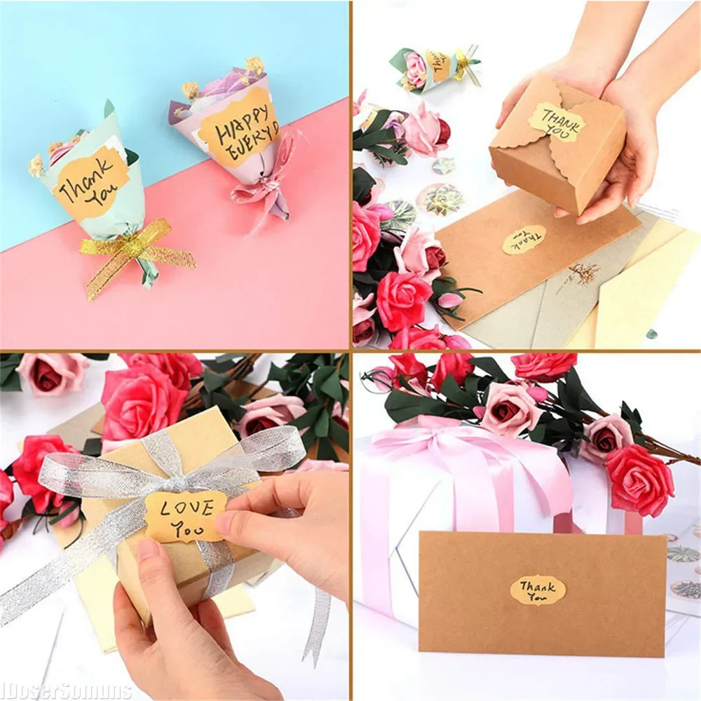 Kraft Stickers Paper Labels Bl - Candle Supplies Glass Jars บทวิจารณ์และราคา