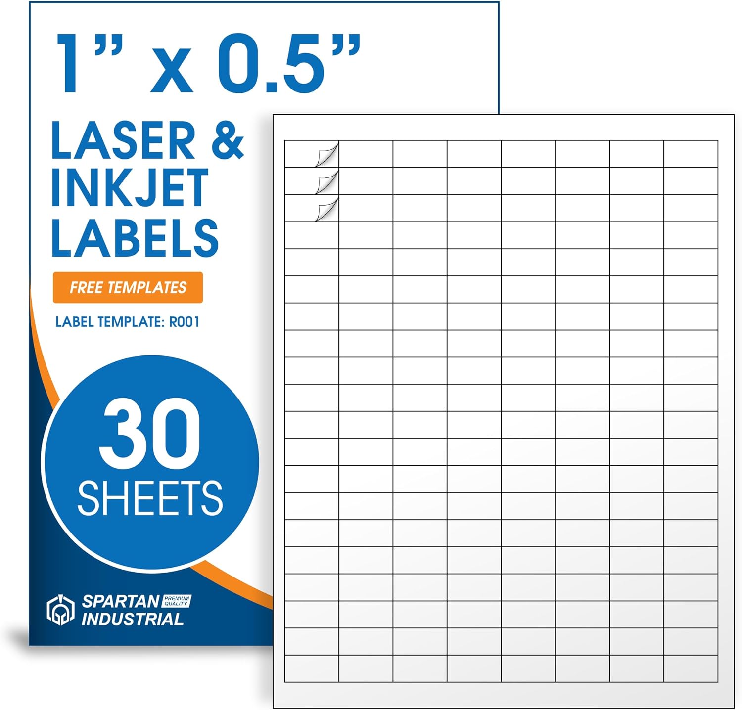 1 x 0.5 inch Matte White Print - Sticker Label Template บทวิจารณ์และราคา