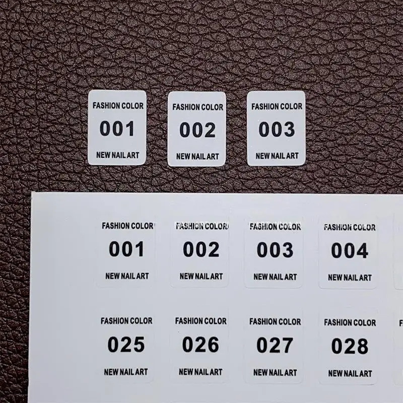 NO.1-240 Nail Polish Number St - Sticker Label Template บทวิจารณ์และราคา