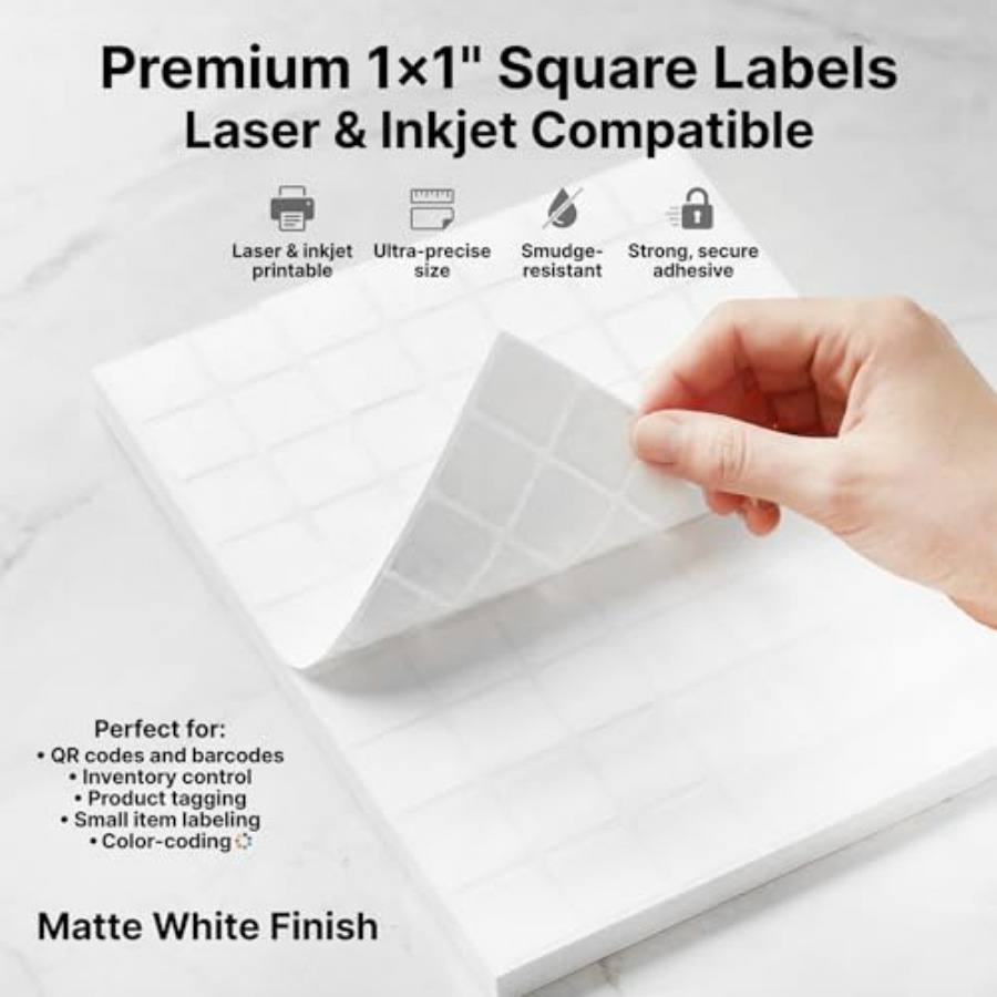 Matte White Printable Labels,1 - Sticker Label Template บทวิจารณ์และราคา
