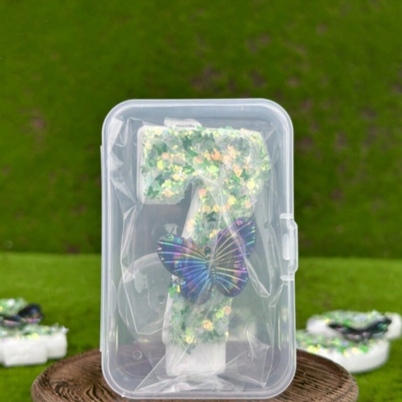1Pc Green Sequins Number 0-9 B - Candle Supply บทวิจารณ์และราคา