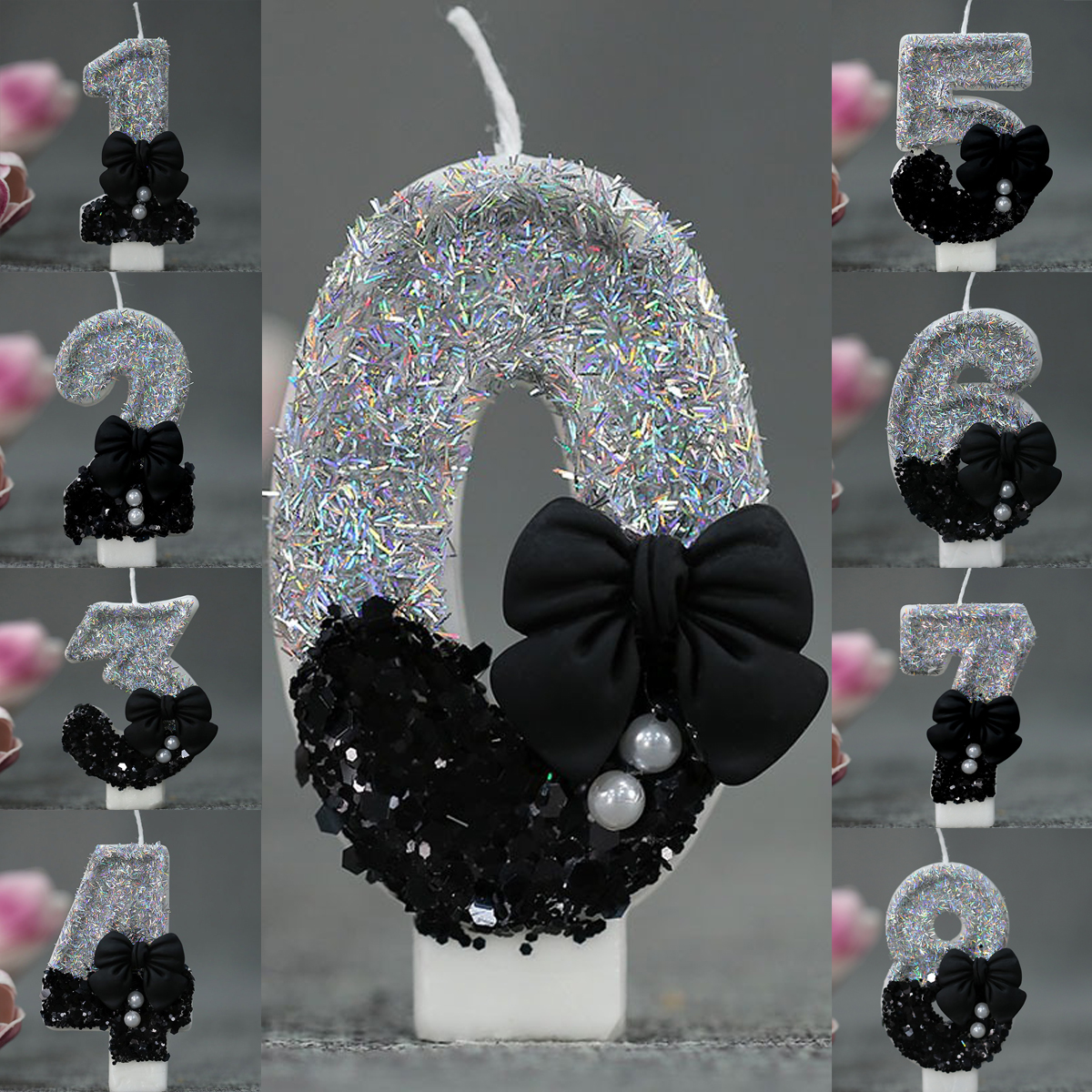 Midnight Bow & Pearl 0-9 Numbe - Candle Supply บทวิจารณ์และราคา