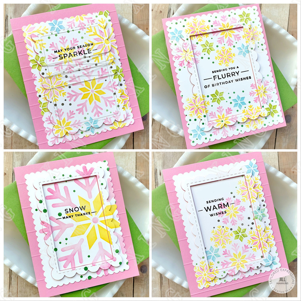 Snowflake Layering Stencil New - Candle Supplies For Sale บทวิจารณ์และราคา