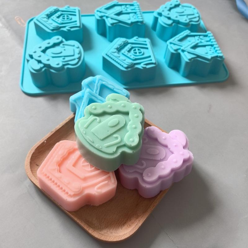 Hot Sale 6-cavity House Baking - Candle Supplies For Sale บทวิจารณ์และราคา
