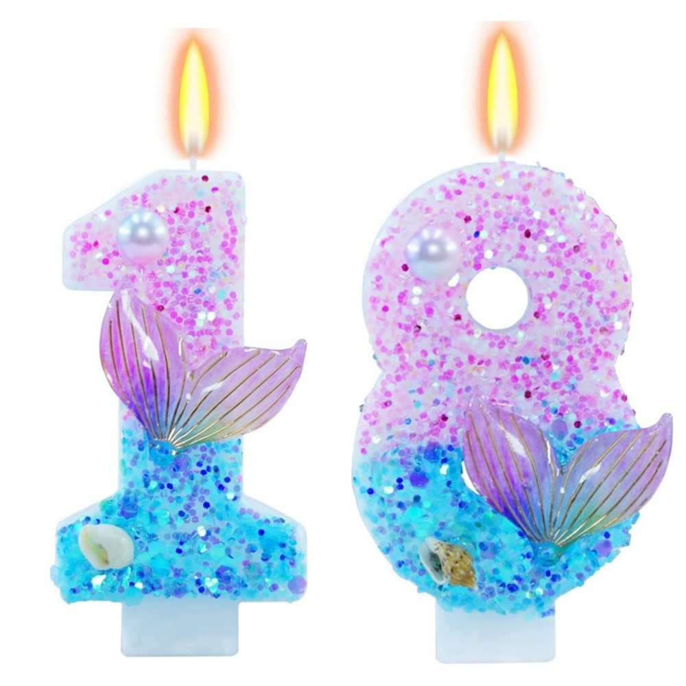 Mermaid Themed Birthday Candle - Candle Supply บทวิจารณ์และราคา