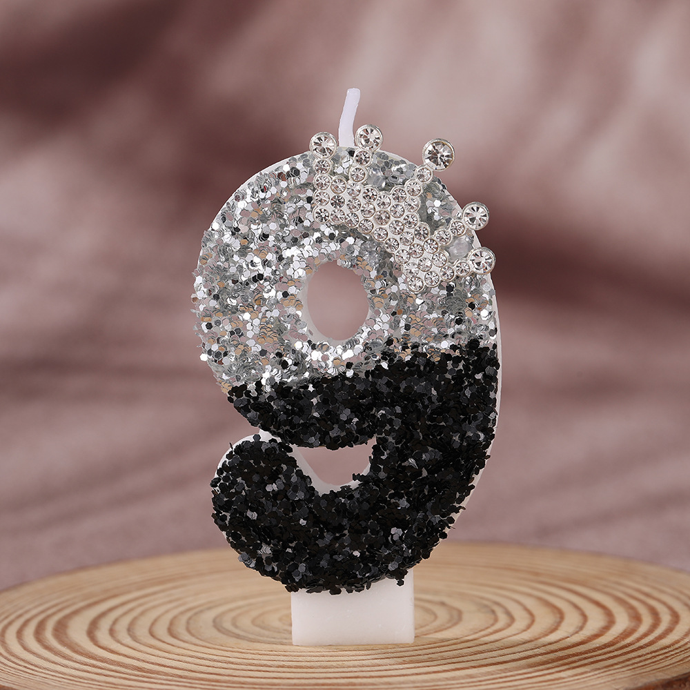 Black Silver Gradient Crown Ha - Candle Supply บทวิจารณ์และราคา