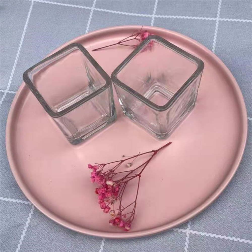 Geometry Square Candlestick In - Candle Supplies Glass Jars บทวิจารณ์และราคา
