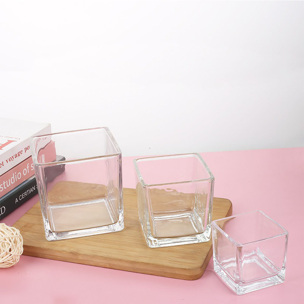 Geometry Square Candlestick In - Candle Supplies Glass Jars บทวิจารณ์และราคา