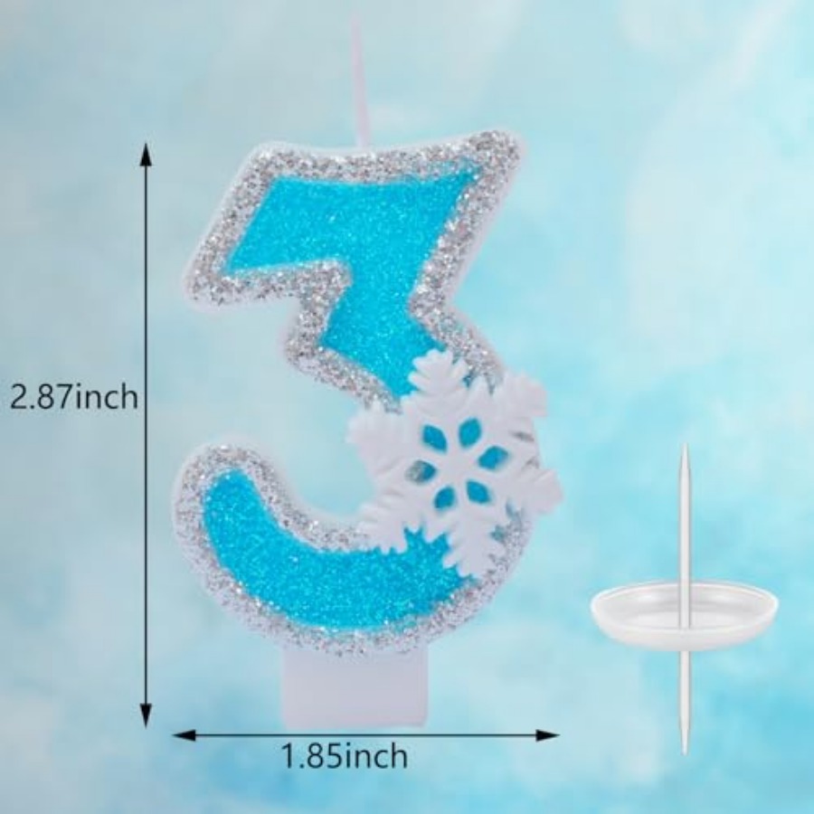 Blue Frozen Birthday Party Dec - Candle Supply บทวิจารณ์และราคา